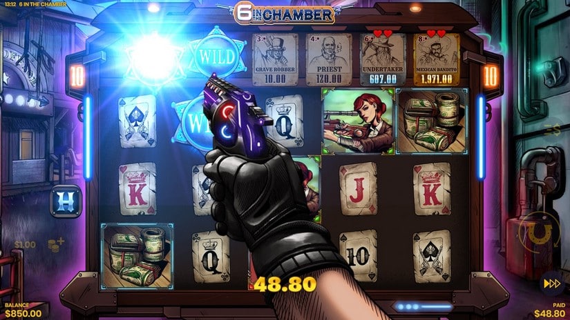 6 in the Chamber slot screen 6