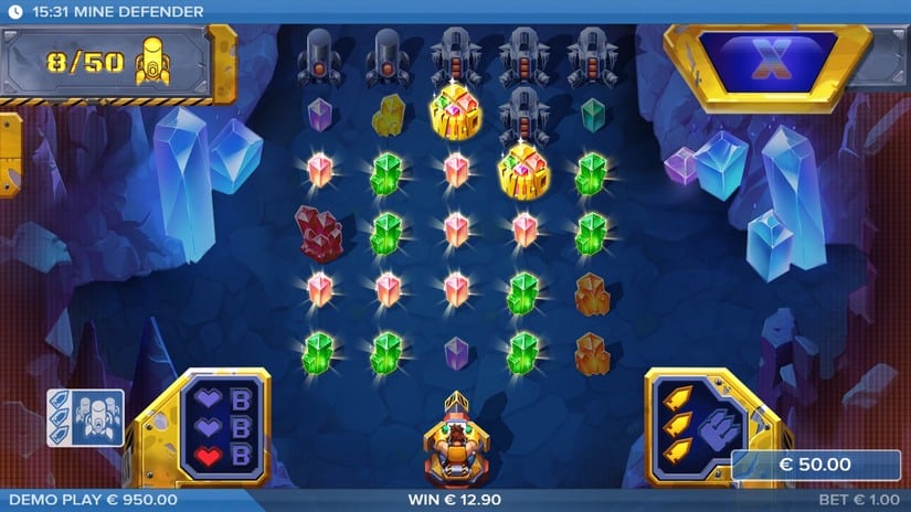 Mine Defender slot screen 4