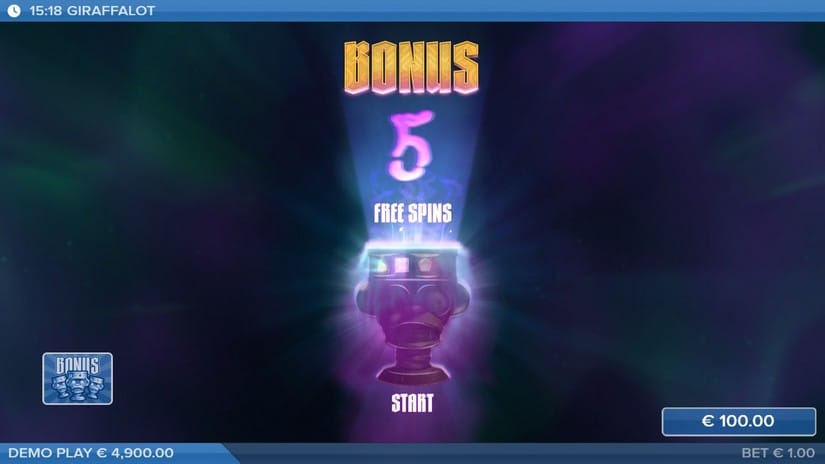 Giraffalot slot screen 3