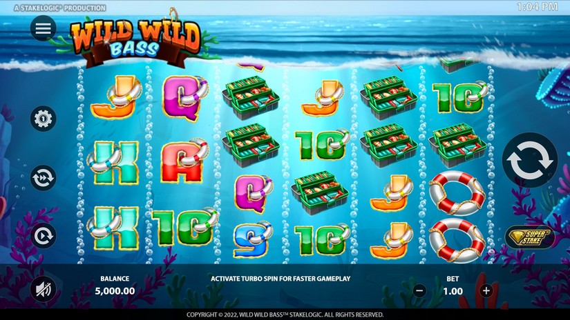 Wild Wild Bass slot screen 1