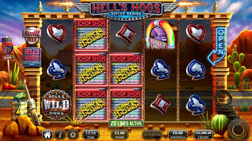 Hell’s Hogs slot screen 1