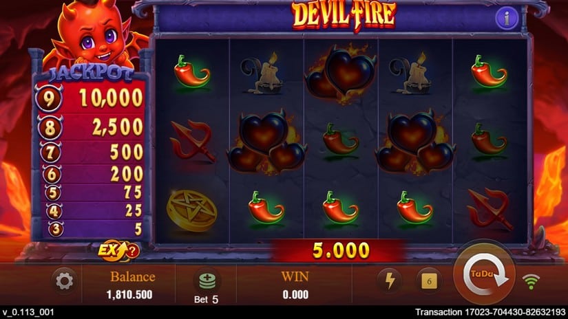 Devil Fire slot screen 3