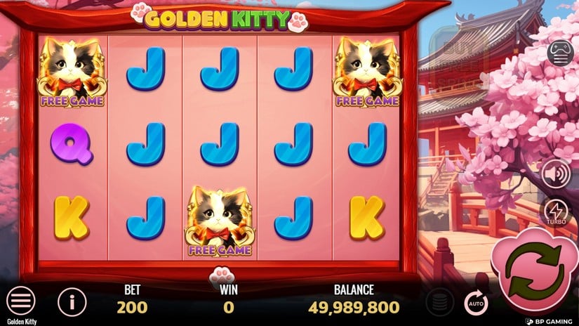 Golden Kitty slot screen 2