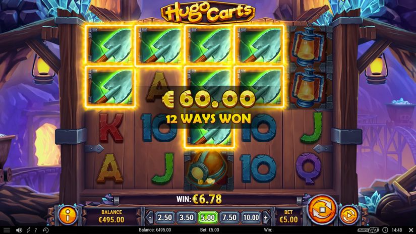 Hugo Carts slot screen 4