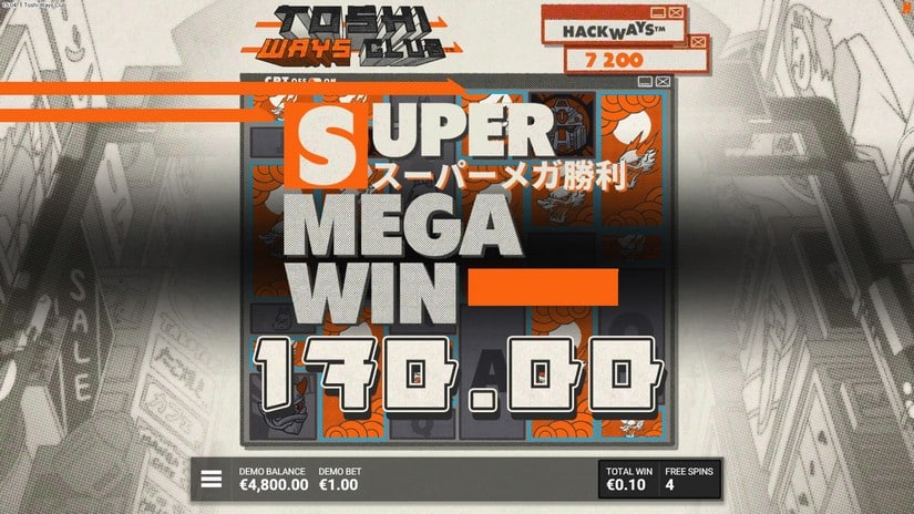 Toshi Ways Club slot screen 5