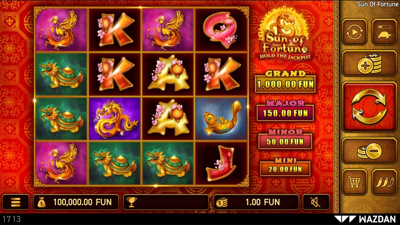 Sun of Fortune slot screen 1