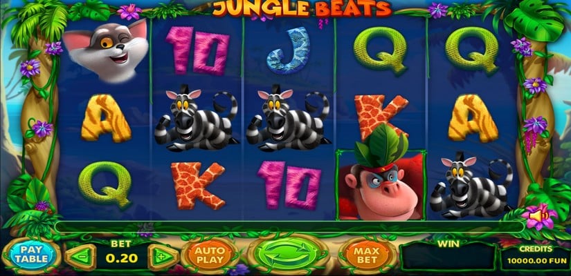 Jungle Beats slot screen 1