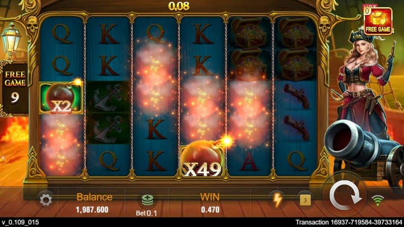 Pirate Queen slot screen 5