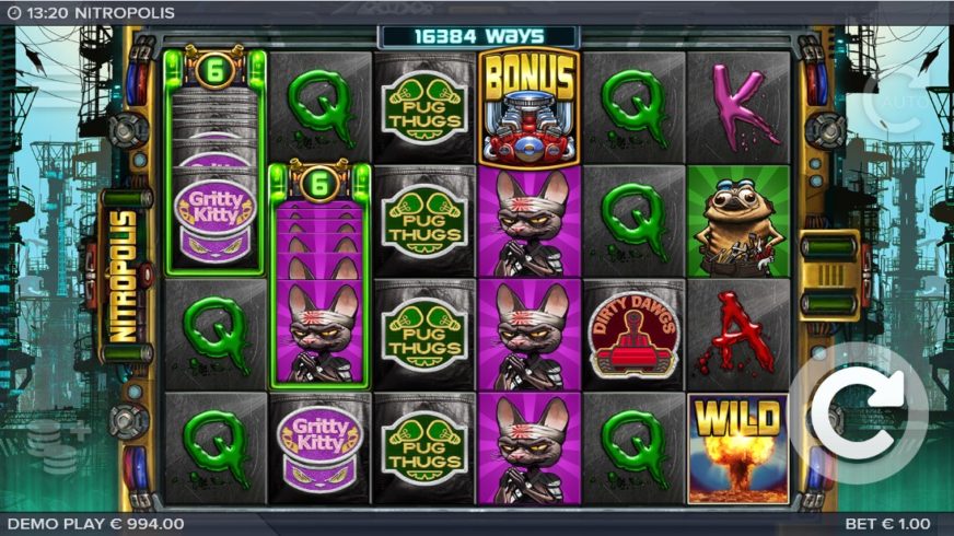 Nitropolis slot screen 1