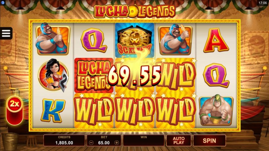 Lucha Legends slot screen 2