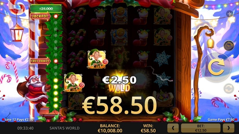 Santa’s World slot screen 4