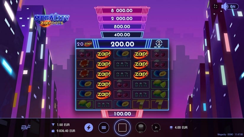 Megacity slot screen 7