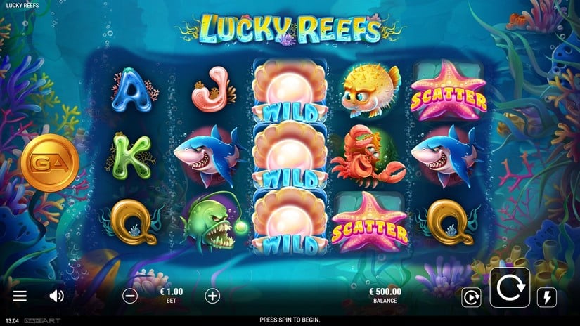 Lucky Reefs slot screen 1