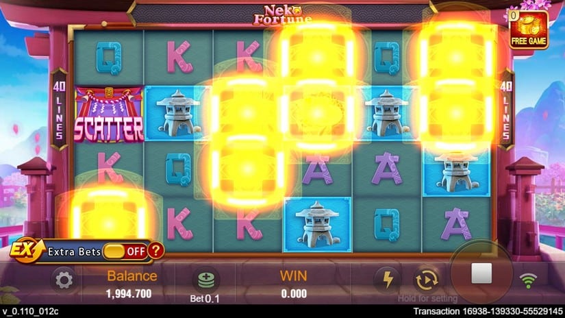 Neko Fortune slot screen 2