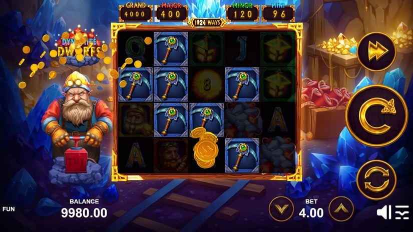Dynamite Dwarfs slot screen 3