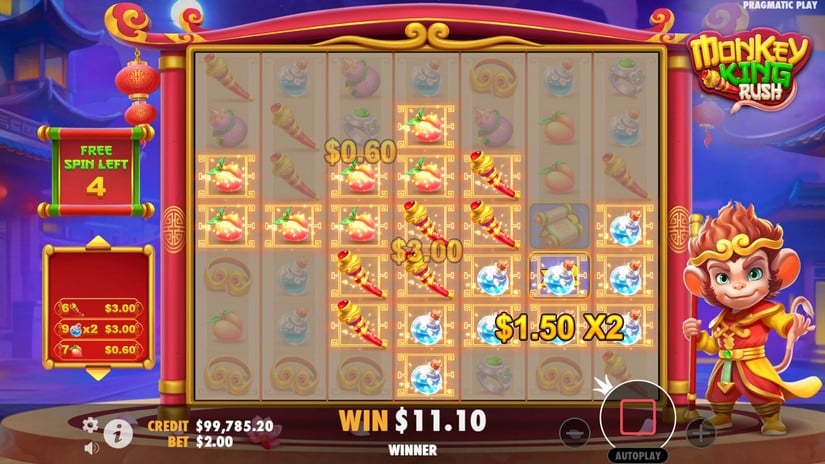 Monkey King Rush slot screen 5