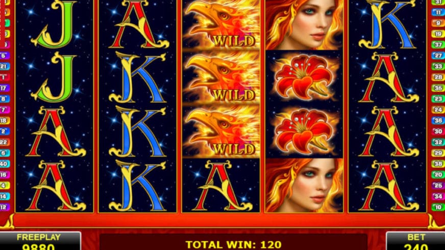 Arising Phoenix slot screen 2