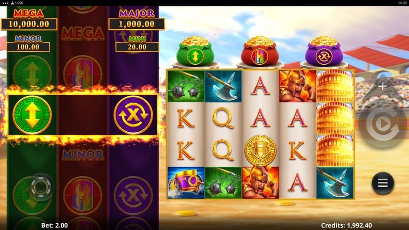 Action Boost Gladiator slot screen 3