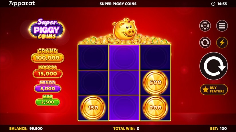 Super Piggy Coins slot screen 1