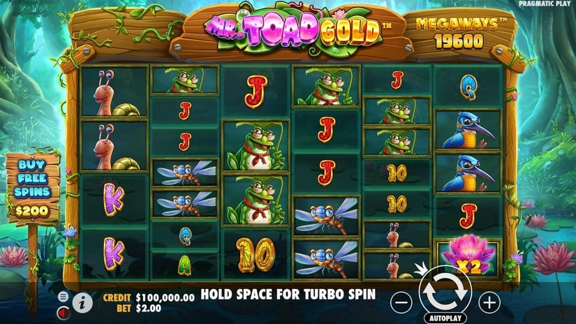 Mr Toad Gold Megaways slot screen 1