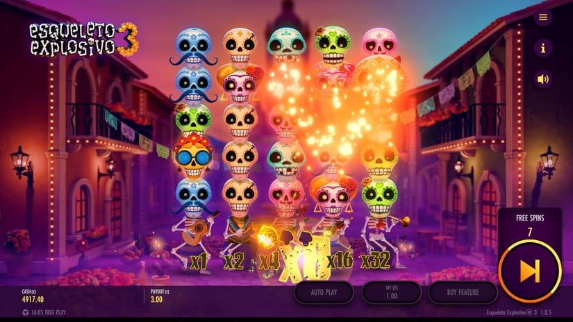 Esqueleto Explosivo 3 slot screen 5