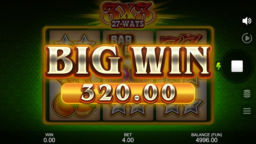 3X3: 27 Ways slot screen 4