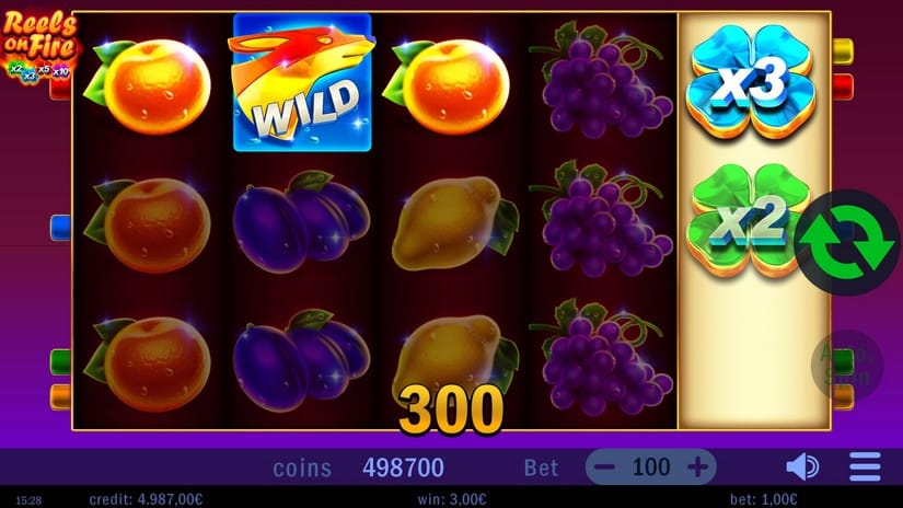 Reels on Fire slot screen 2