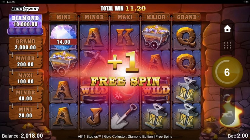 Gold Collector: Diamond Edition slot screen 6