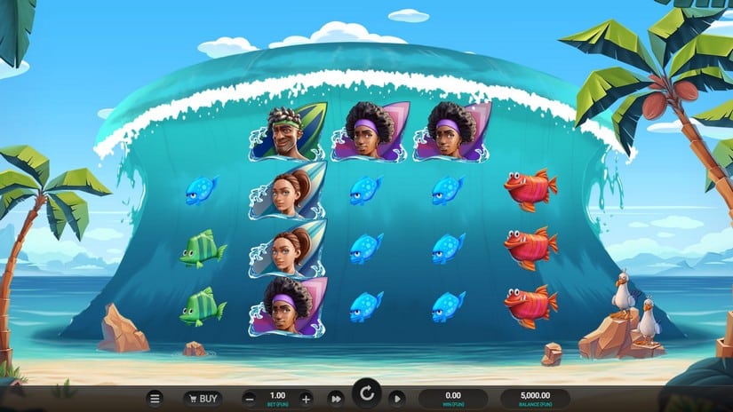 Cowabunga Dream Drop slot screen 1