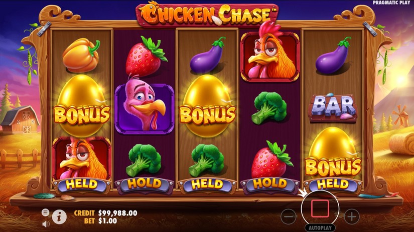 Chicken Chase slot screen 4