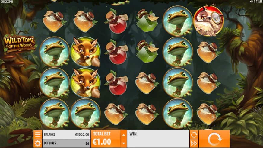 Wild Tome of the Woods slot screen 1