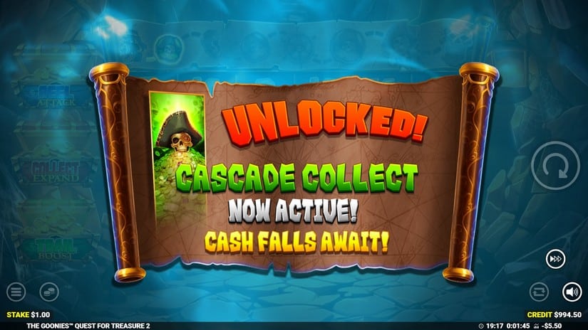 The Goonies Quest for Treasure 2 slot screen 3