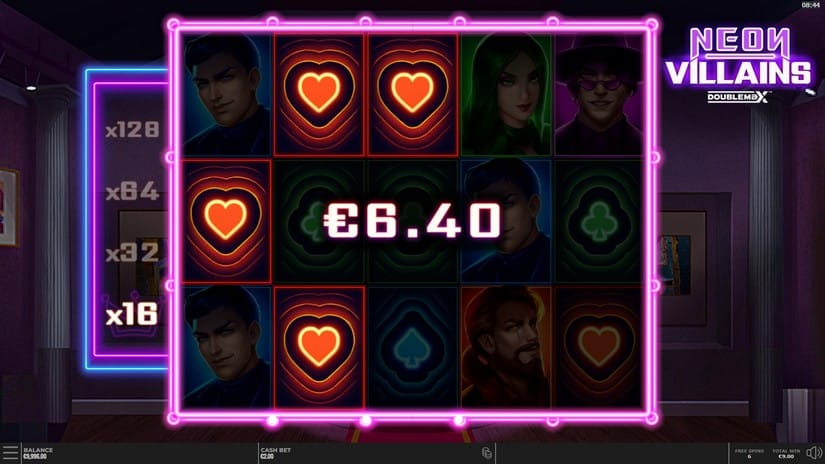 Neon Villains slot screen 4