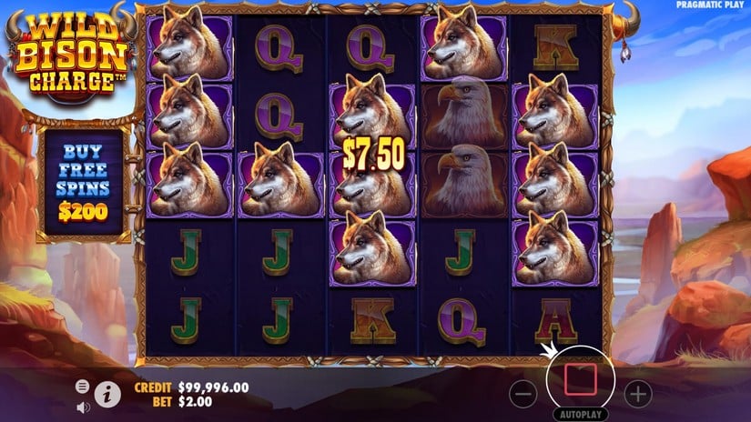 Wild Bison Charge slot screen 2
