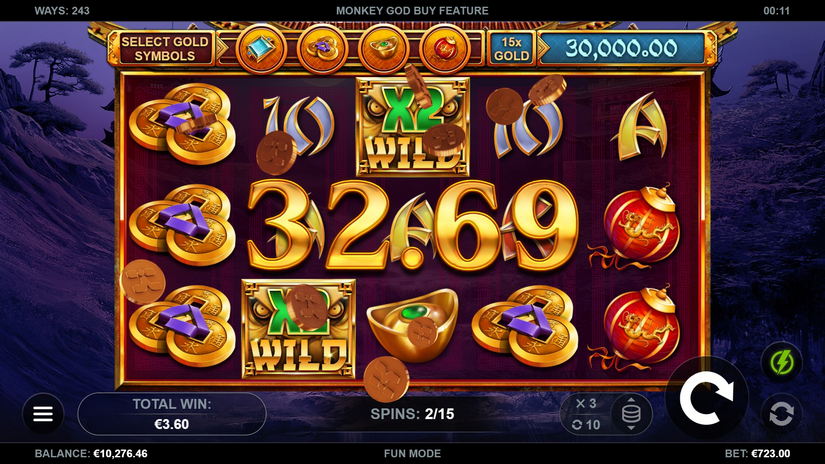 Monkey God slot screen 4