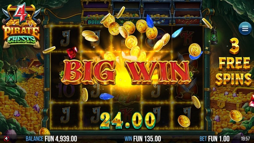 4 Pirate Chests slot screen 5