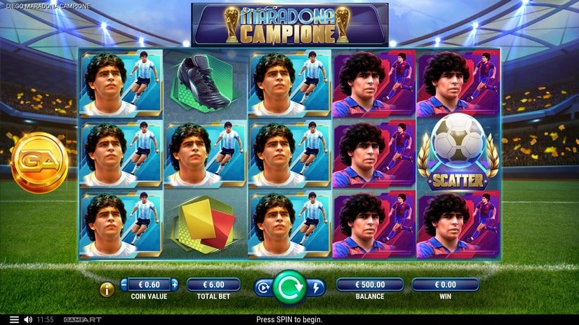 Diego Maradona Campione slot screen 1