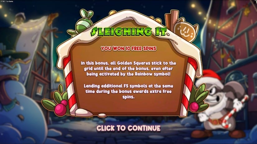 Le Santa slot screen 3