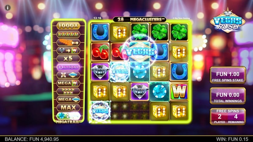 Vegas Rush slot screen 3