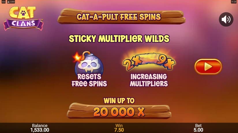 Cat Clans slot screen 4