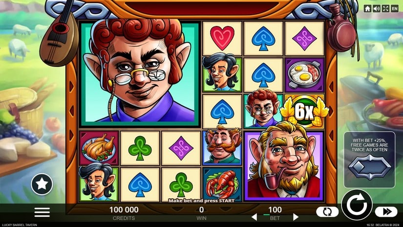 Lucky Barrel Tavern slot screen 1