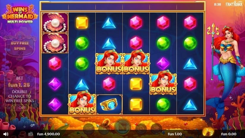 Wins of Mermaid Multipower slot screen 2