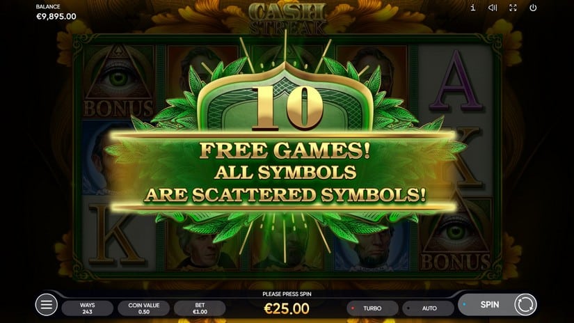 Cash Streak slot screen 4