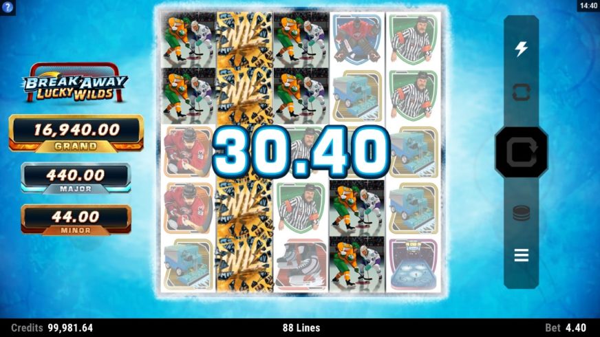 Break Away Lucky Wilds slot screen 2