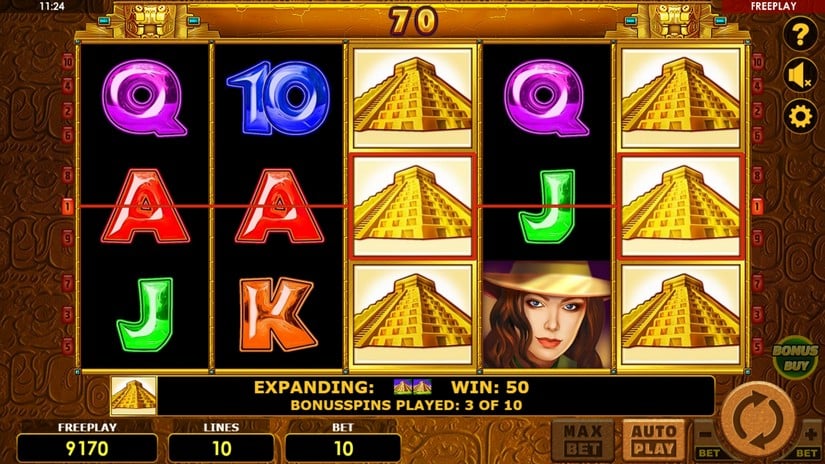 Book of Aztec Bonus Buy slot screen 5
