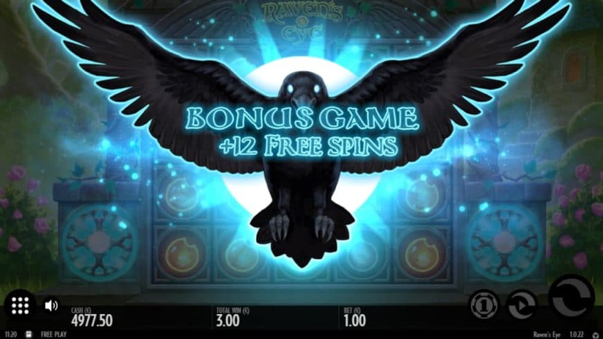 Raven’s Eye slot screen 4