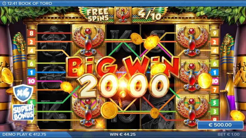 Book of Toro slot screen 6