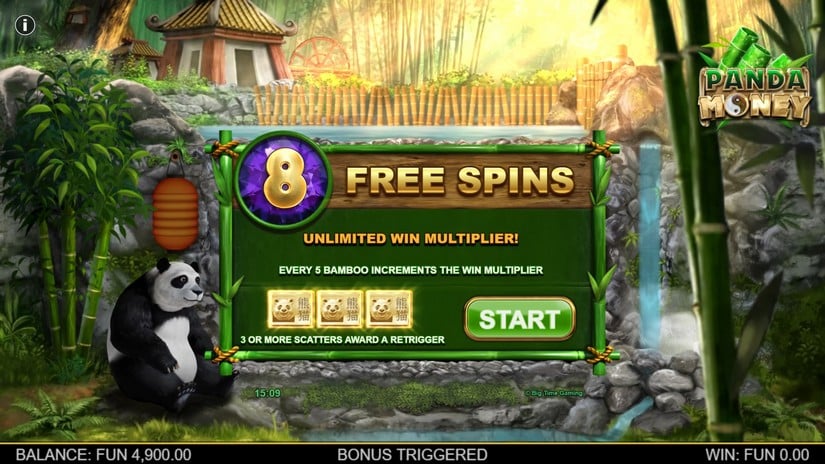 Panda Money Megaways slot screen 2