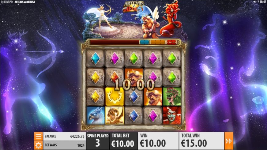 Artemis vs Medusa slot screen 3