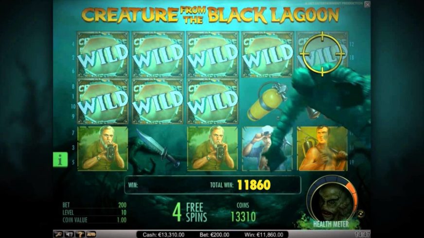 Creature from the Black Lagoon slot screen 1